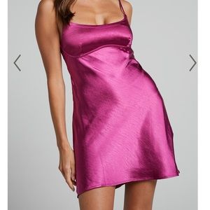 Showpo satin slip dress